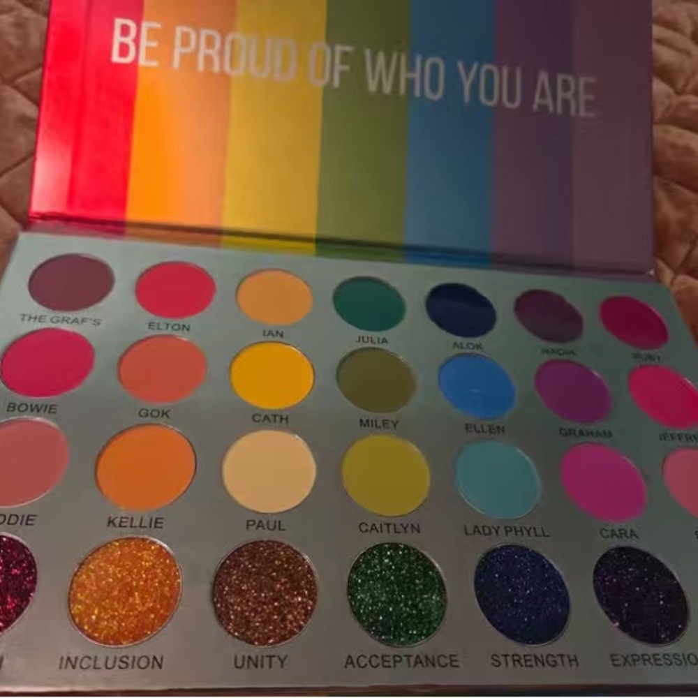 Inclusive Rainbow Eyeshadow Palette by Unknown Brand